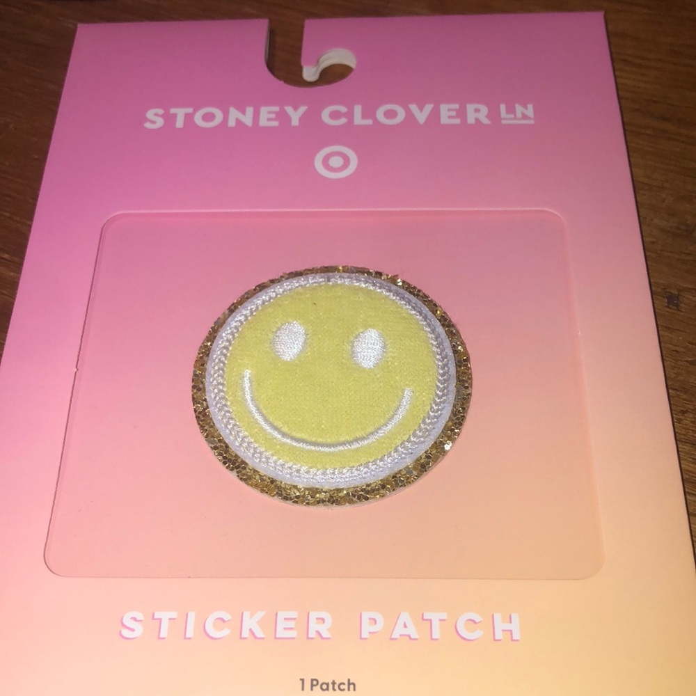 New Stoney Clover for Target Smiley Face Sticker Patch